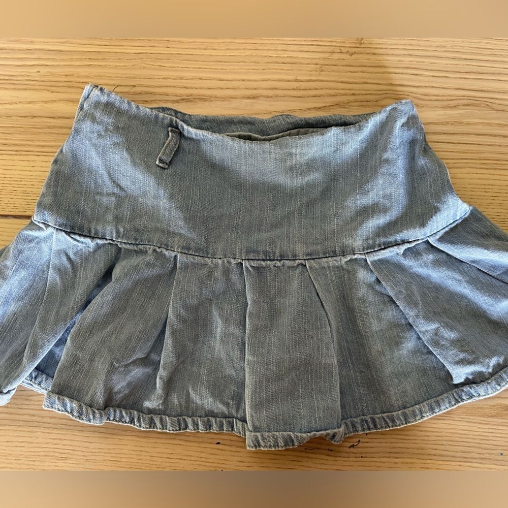 Shein denim tiered mini skirt - M